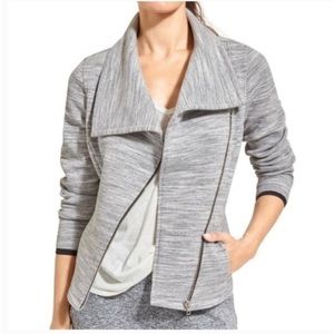 Athleta City Limits Moto Asymmetrical Zip Jacket Size XS